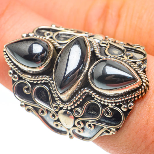 Hematite Rings handcrafted by Ana Silver Co - RING61944