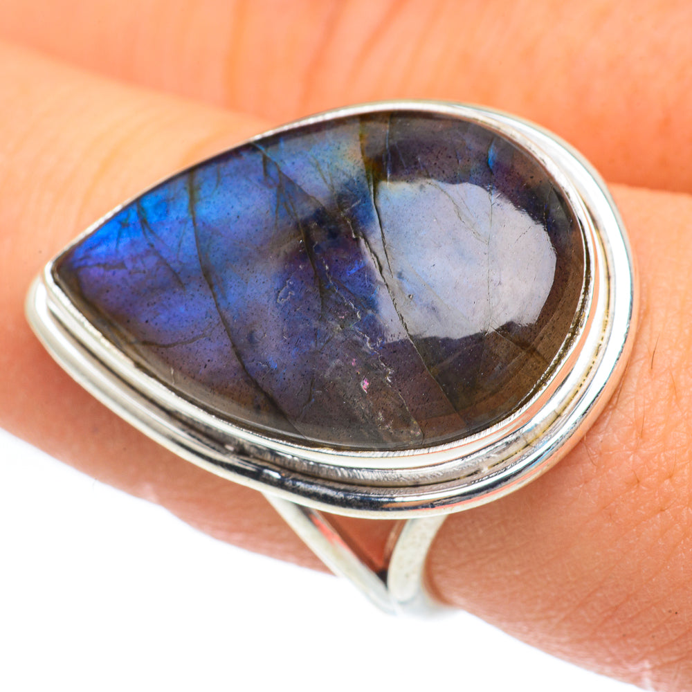 Labradorite Rings handcrafted by Ana Silver Co - RING61948