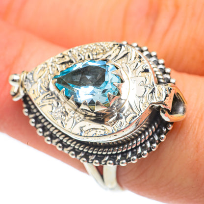 Blue Topaz Rings handcrafted by Ana Silver Co - RING61949