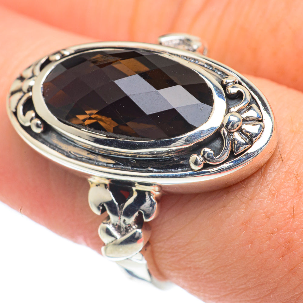 Smoky Quartz Rings handcrafted by Ana Silver Co - RING61961