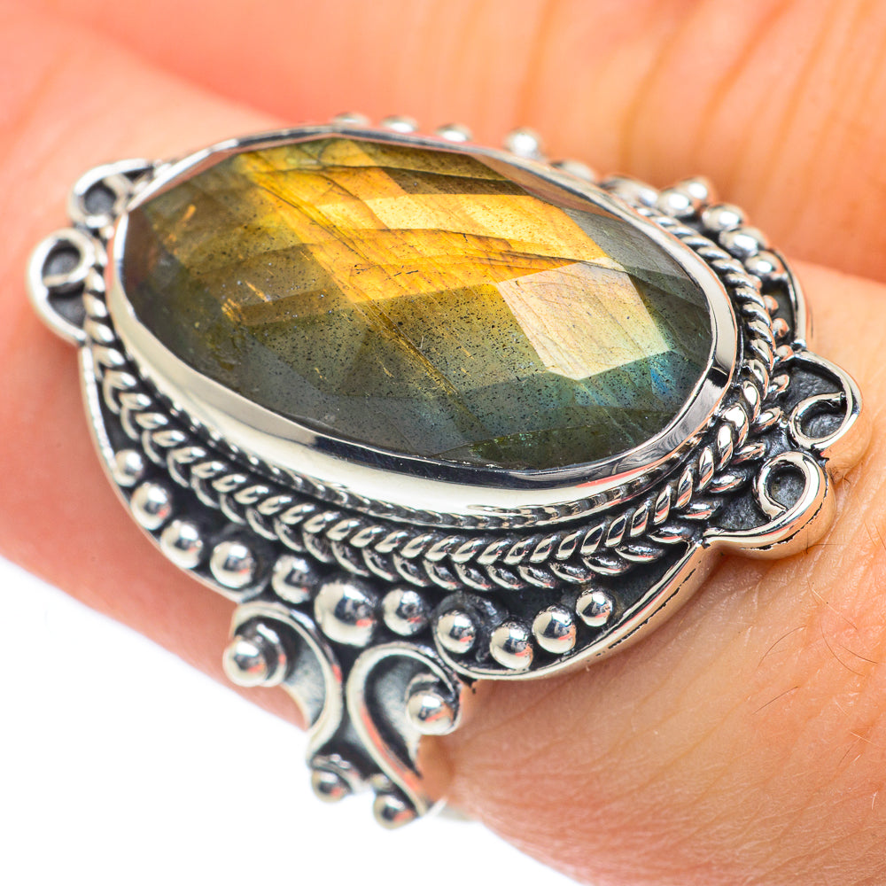 Labradorite Rings handcrafted by Ana Silver Co - RING61962