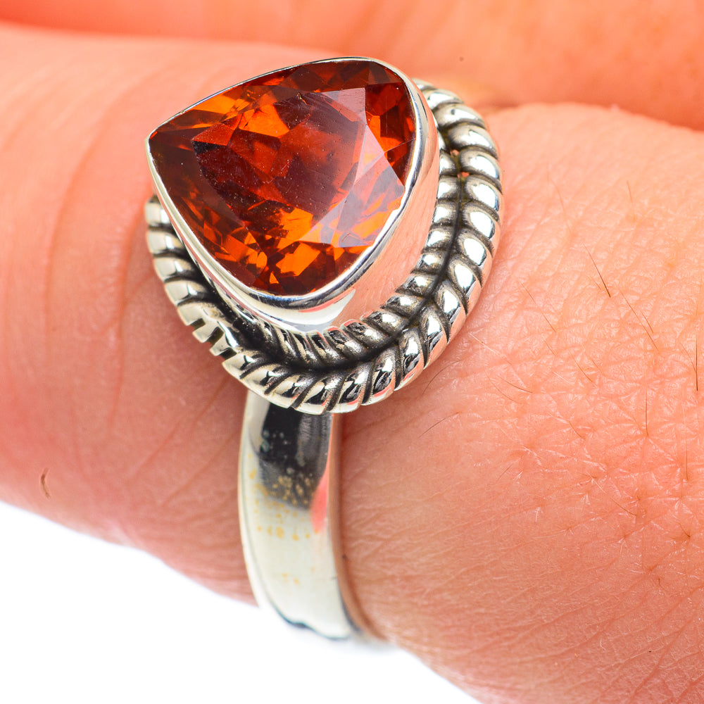 Mandarin Citrine Rings handcrafted by Ana Silver Co - RING61963