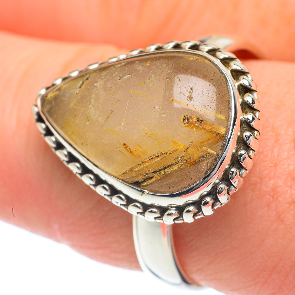 Rutilated Quartz Rings handcrafted by Ana Silver Co - RING61975