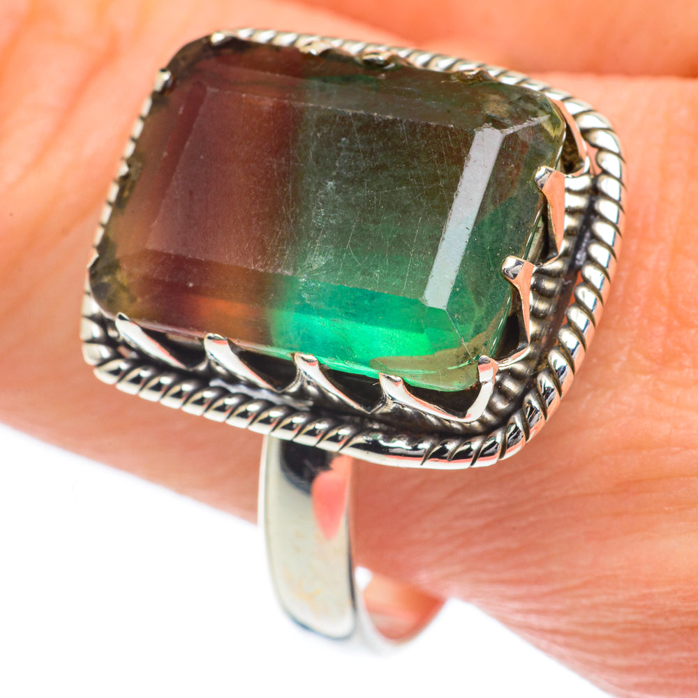 Green Fluorite Rings handcrafted by Ana Silver Co - RING61982