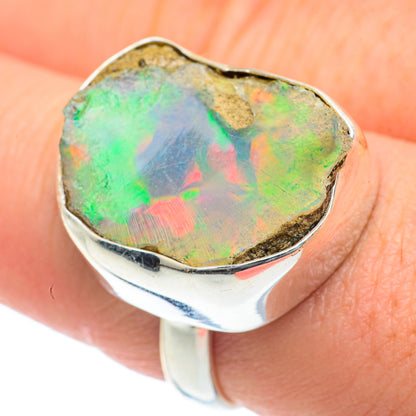 Ethiopian Opal Rings handcrafted by Ana Silver Co - RING61983