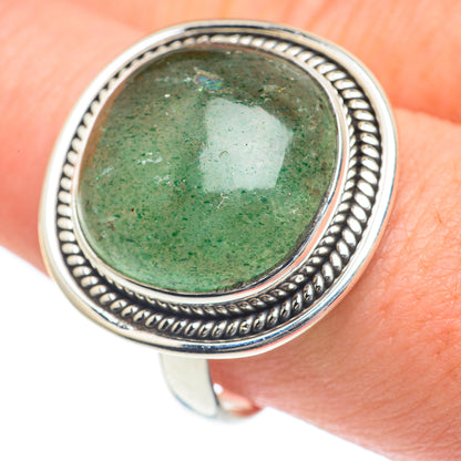 Green Aventurine Rings handcrafted by Ana Silver Co - RING61992