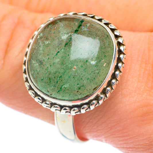 Green Aventurine Rings handcrafted by Ana Silver Co - RING61995