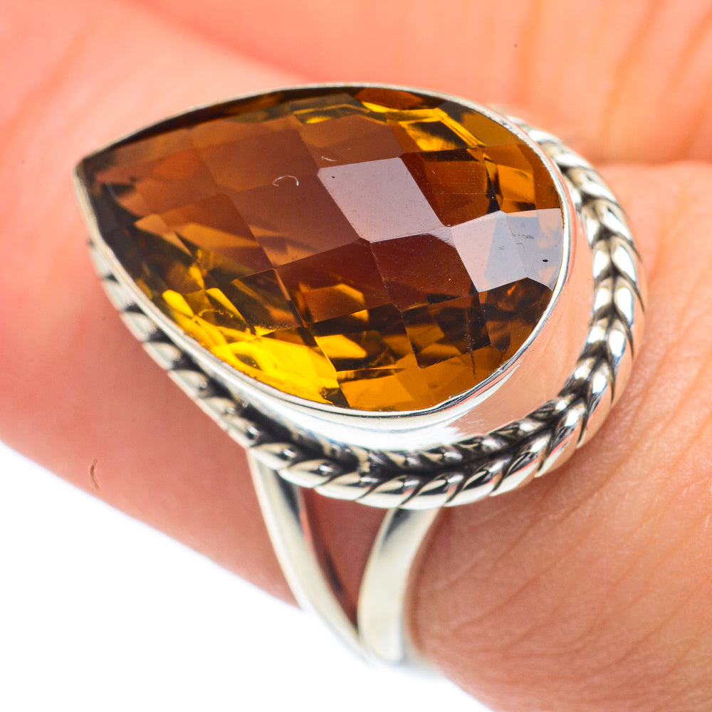 Mandarin Citrine Rings handcrafted by Ana Silver Co - RING61998
