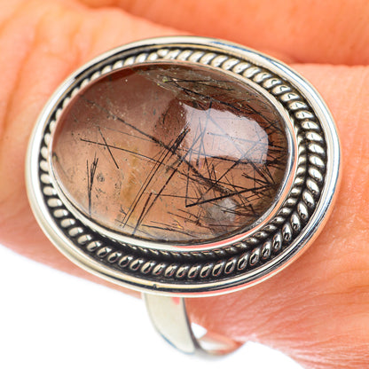Tourmalinated Quartz Rings handcrafted by Ana Silver Co - RING62010