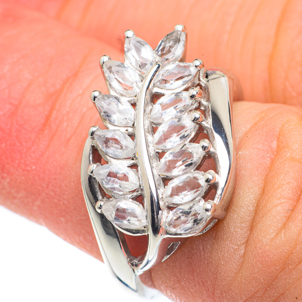 White Quartz Rings handcrafted by Ana Silver Co - RING62012