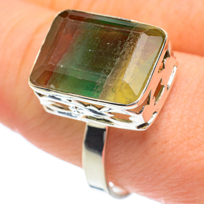 Green Fluorite Rings handcrafted by Ana Silver Co - RING62015