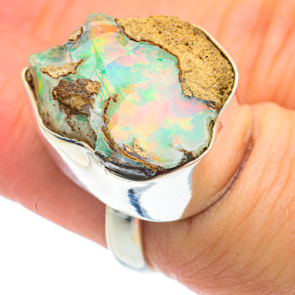 Ethiopian Opal Rings handcrafted by Ana Silver Co - RING62016