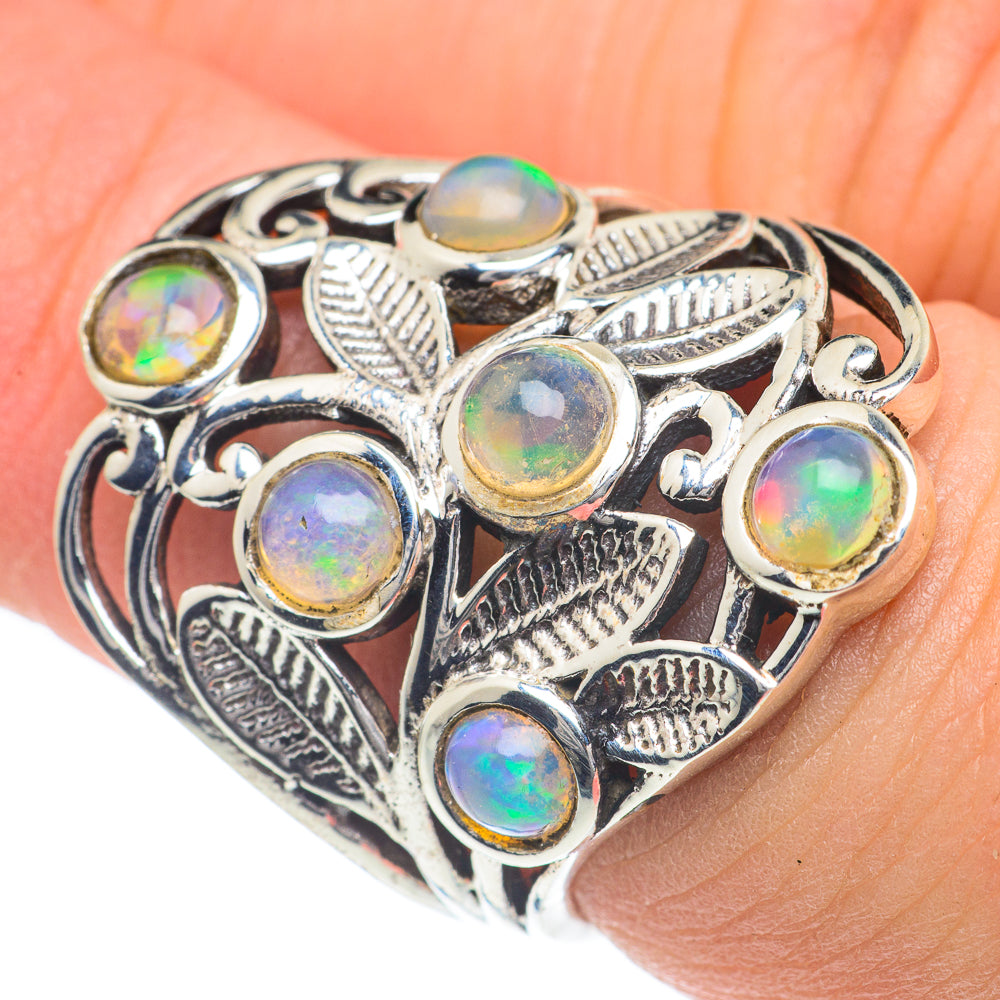 Ethiopian Opal Rings handcrafted by Ana Silver Co - RING62017