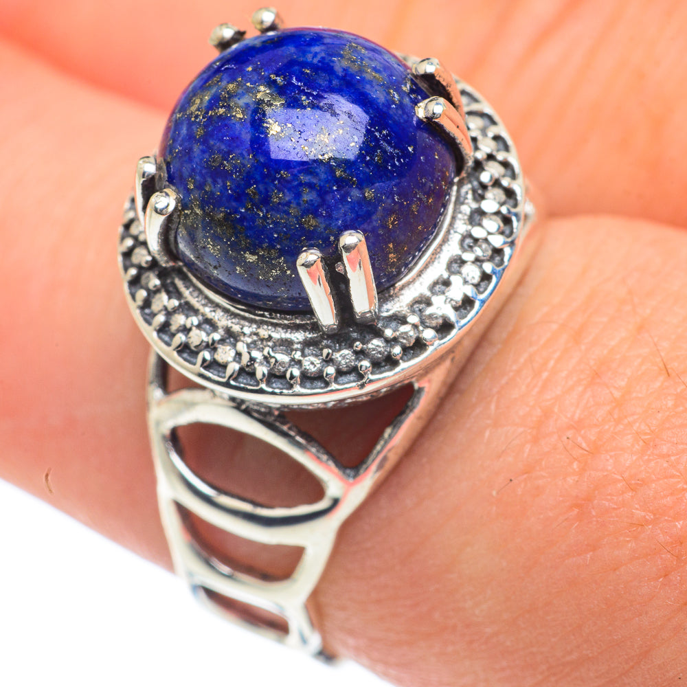 Lapis Lazuli Rings handcrafted by Ana Silver Co - RING62020