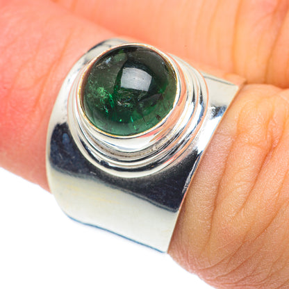 Green Tourmaline Rings handcrafted by Ana Silver Co - RING62022