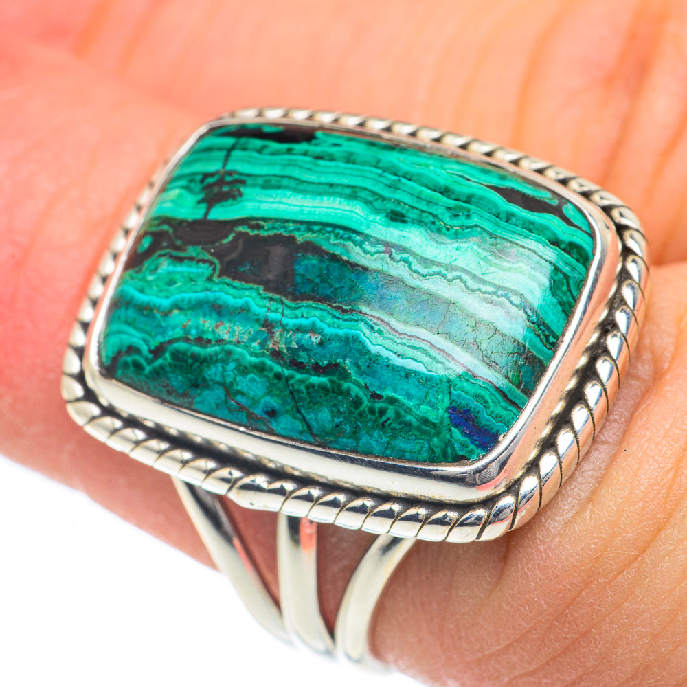 Malachite Rings handcrafted by Ana Silver Co - RING62027