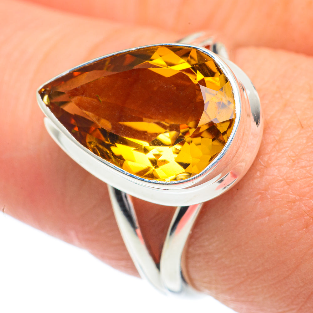 Mandarin Citrine Rings handcrafted by Ana Silver Co - RING62030