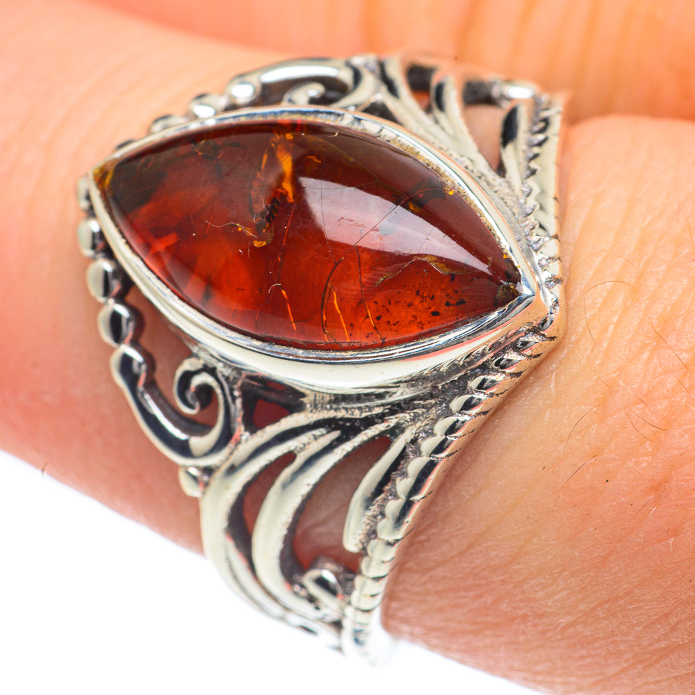 Baltic Amber Rings handcrafted by Ana Silver Co - RING62033