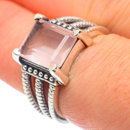 Rose Quartz Rings handcrafted by Ana Silver Co - RING62037