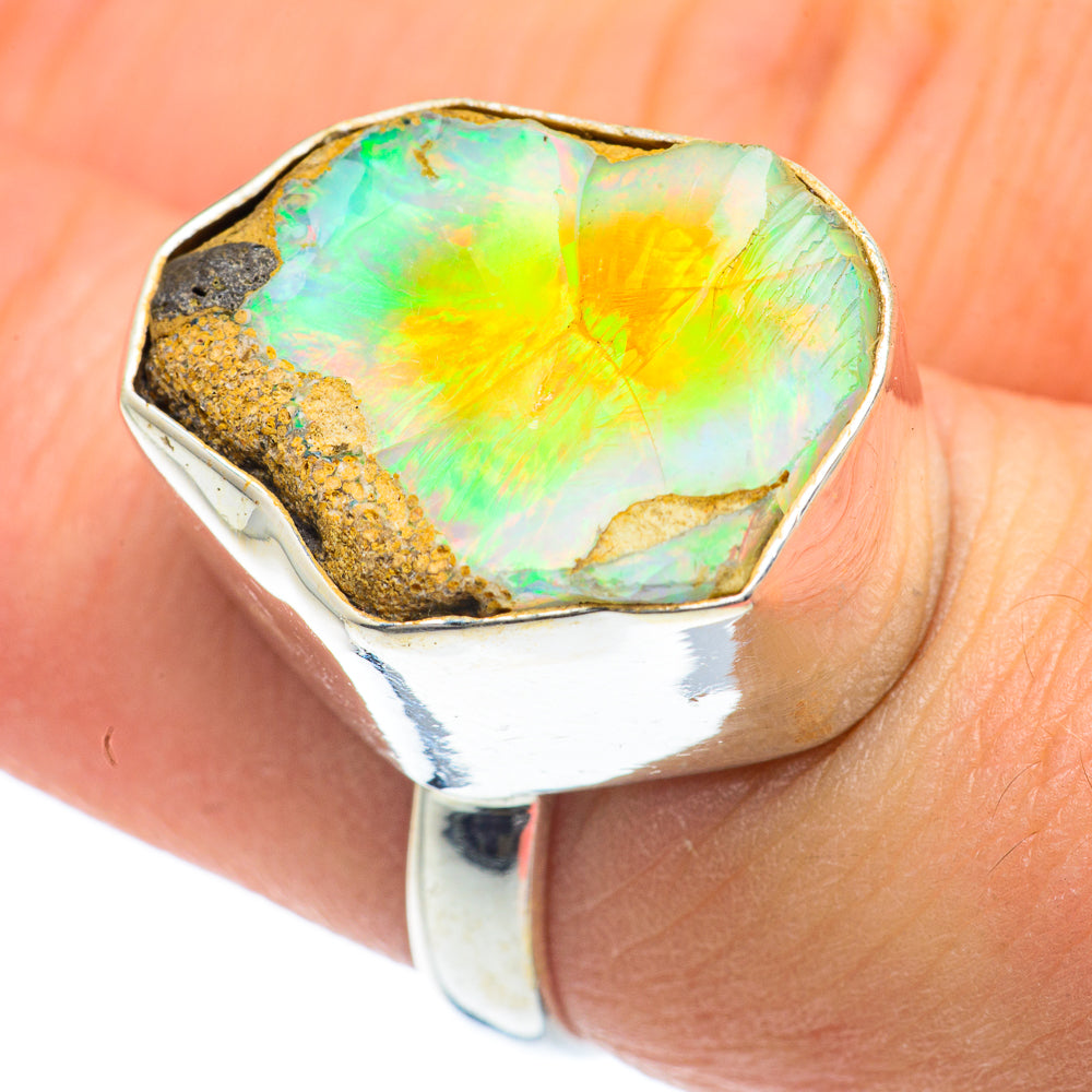 Ethiopian Opal Rings handcrafted by Ana Silver Co - RING62050