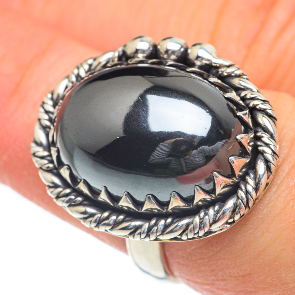 Hematite Rings handcrafted by Ana Silver Co - RING62051