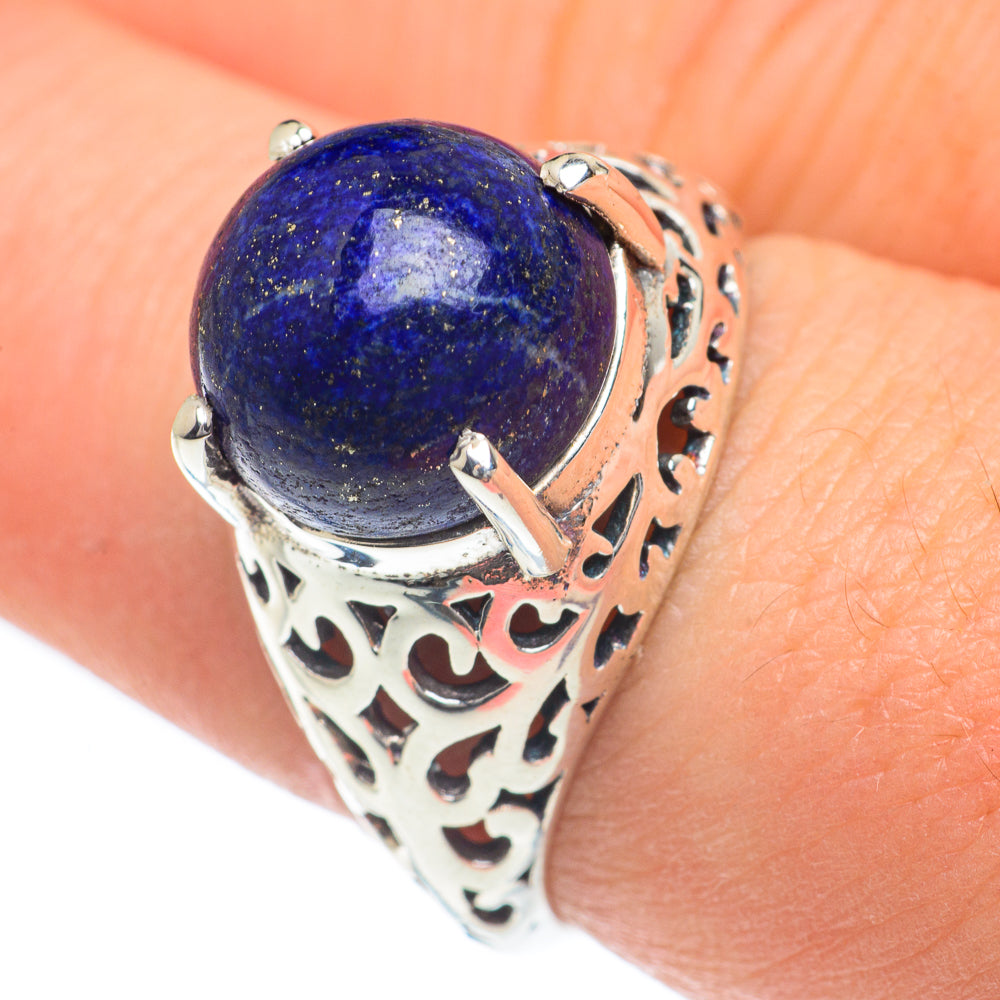 Lapis Lazuli Rings handcrafted by Ana Silver Co - RING62054