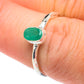 Zambian Emerald Rings handcrafted by Ana Silver Co - RING62058