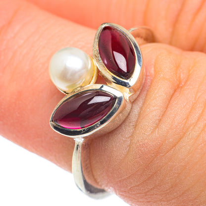 Garnet Rings handcrafted by Ana Silver Co - RING62073