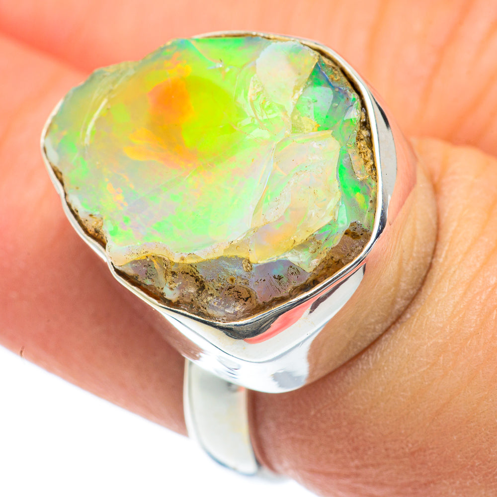 Ethiopian Opal Rings handcrafted by Ana Silver Co - RING62084