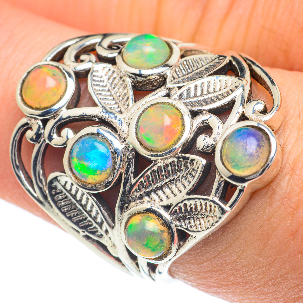 Ethiopian Opal Rings handcrafted by Ana Silver Co - RING62085
