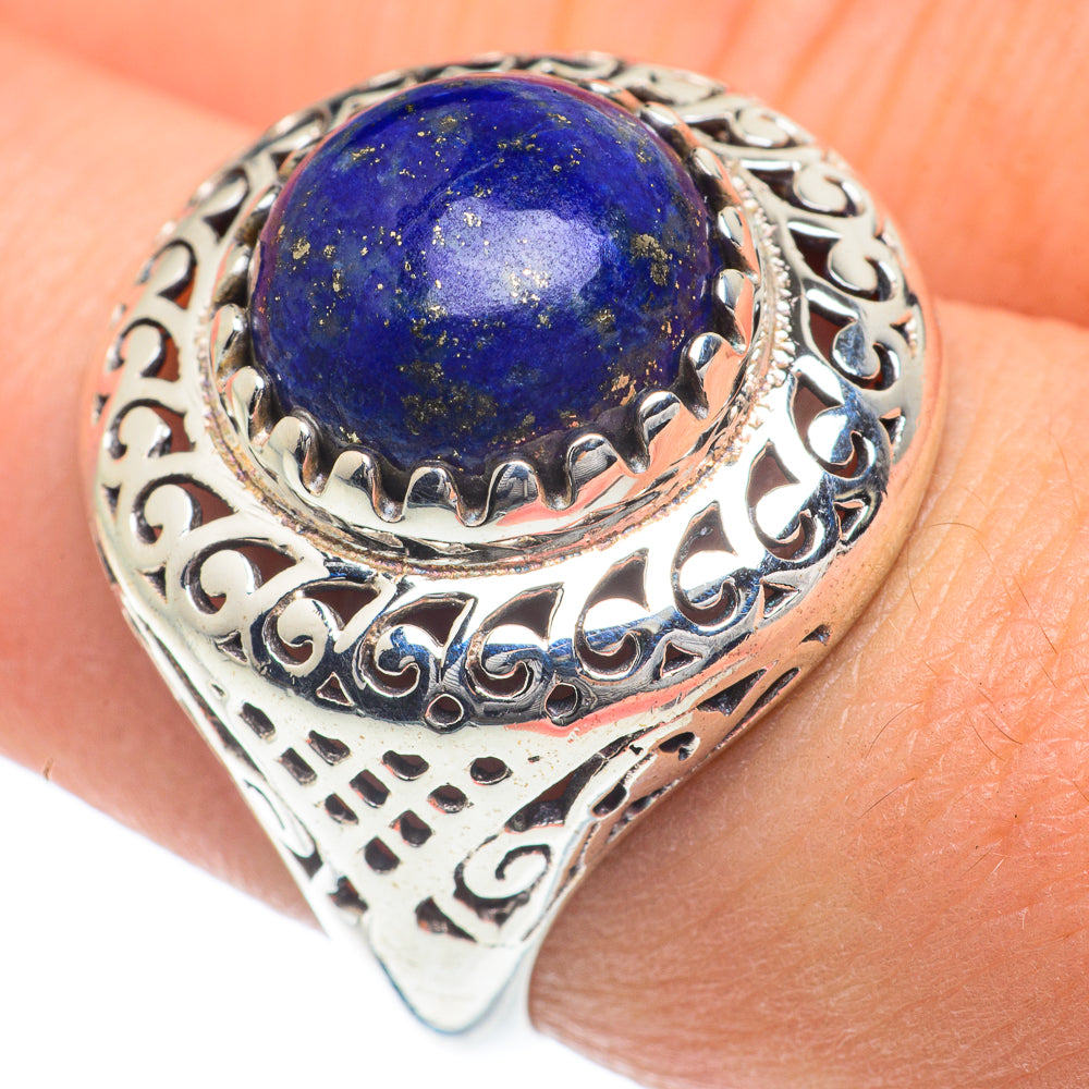 Lapis Lazuli Rings handcrafted by Ana Silver Co - RING62089