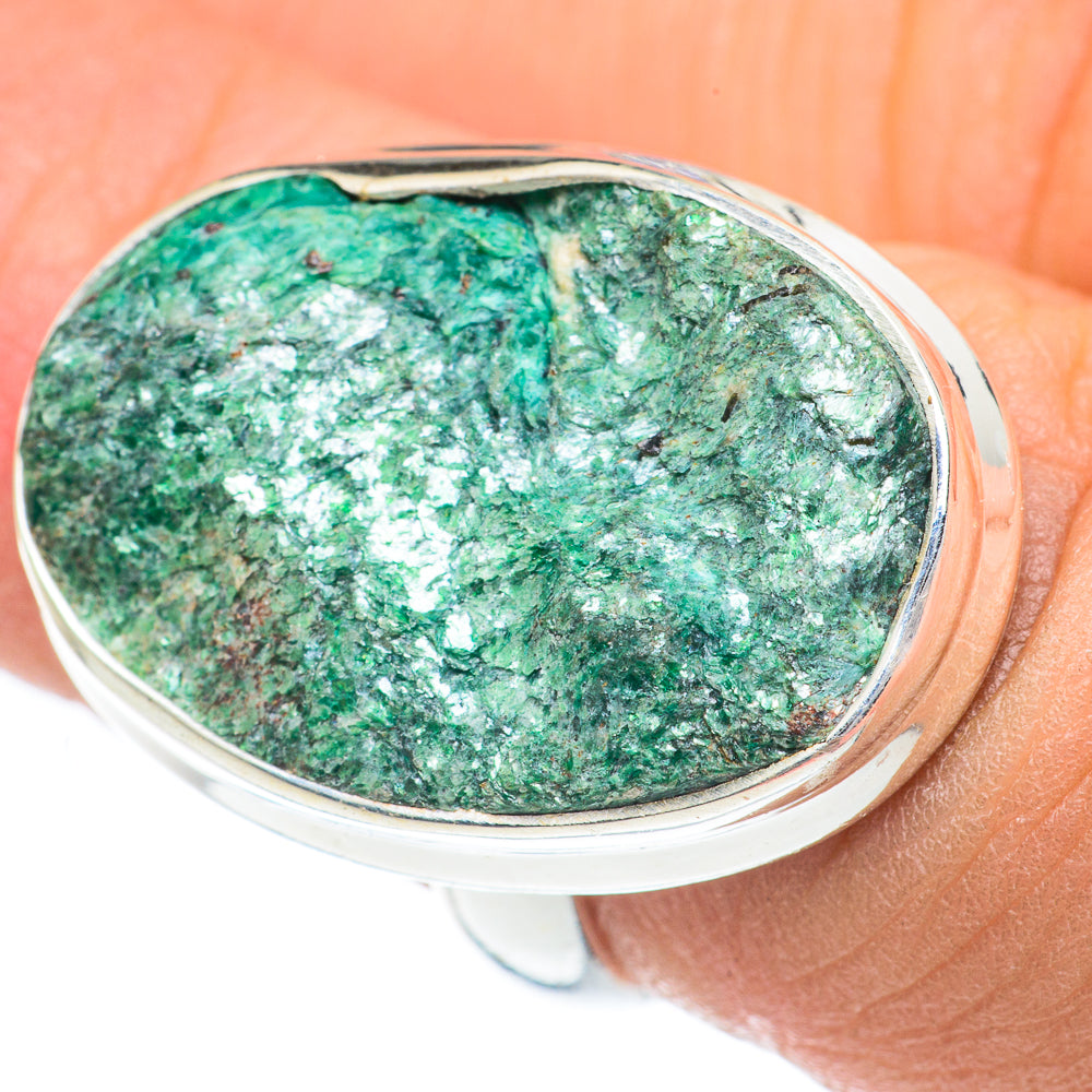 Green Fuchsite Rings handcrafted by Ana Silver Co - RING62095