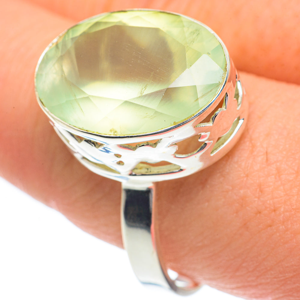 Prehnite Rings handcrafted by Ana Silver Co - RING62097