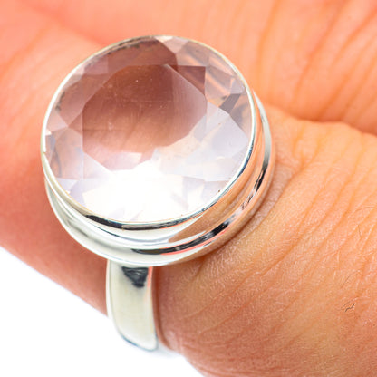 Rose Quartz Rings handcrafted by Ana Silver Co - RING62102