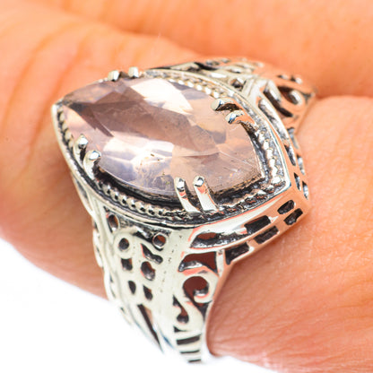 Rose Quartz Rings handcrafted by Ana Silver Co - RING62103