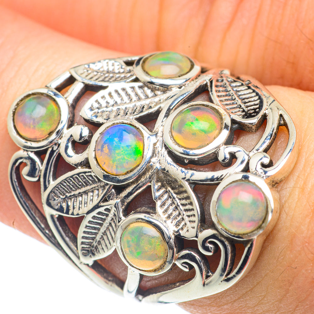 Ethiopian Opal Rings handcrafted by Ana Silver Co - RING62114