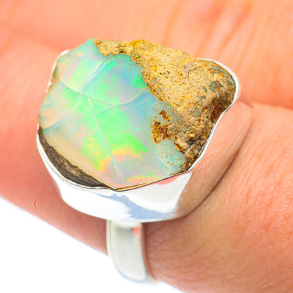 Ethiopian Opal Rings handcrafted by Ana Silver Co - RING62115