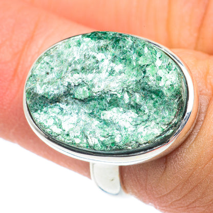 Green Fuchsite Rings handcrafted by Ana Silver Co - RING62122