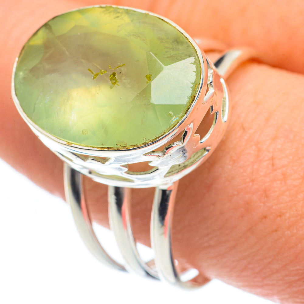Prehnite Rings handcrafted by Ana Silver Co - RING62126