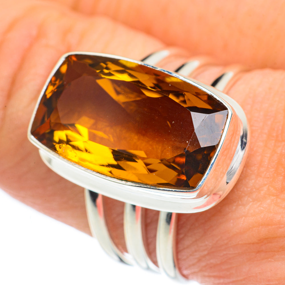 Mandarin Citrine Rings handcrafted by Ana Silver Co - RING62129