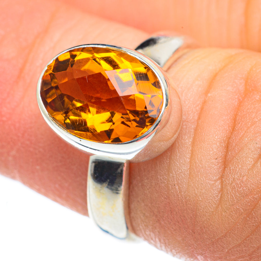 Mandarin Citrine Rings handcrafted by Ana Silver Co - RING62130