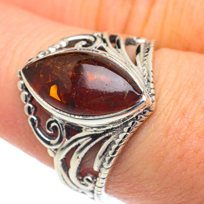 Baltic Amber Rings handcrafted by Ana Silver Co - RING62132