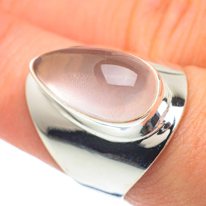 Rose Quartz Rings handcrafted by Ana Silver Co - RING62133
