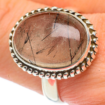 Tourmalinated Quartz Rings handcrafted by Ana Silver Co - RING62141