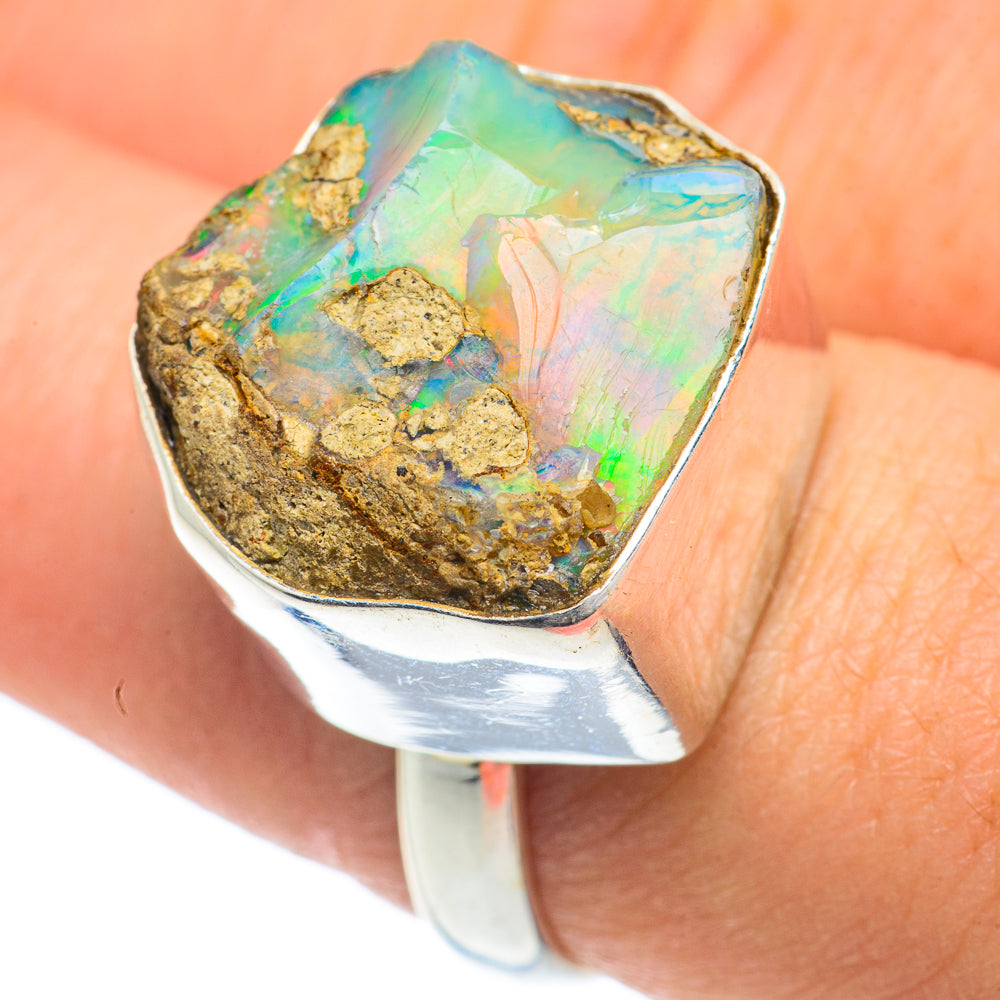 Ethiopian Opal Rings handcrafted by Ana Silver Co - RING62145