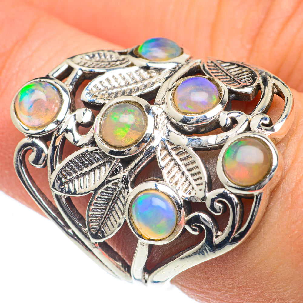 Ethiopian Opal Rings handcrafted by Ana Silver Co - RING62146