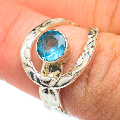 Blue Fluorite Rings handcrafted by Ana Silver Co - RING62149