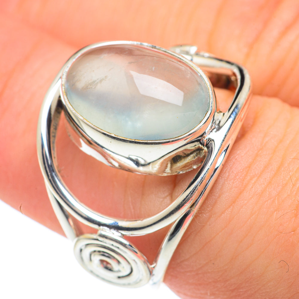 Aqua Chalcedony Rings handcrafted by Ana Silver Co - RING62150