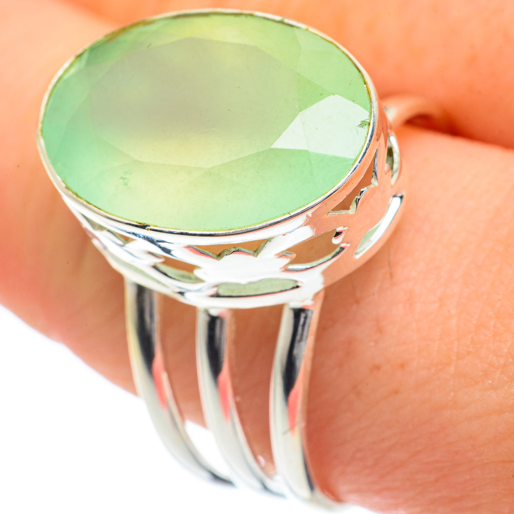 Prehnite Rings handcrafted by Ana Silver Co - RING62151