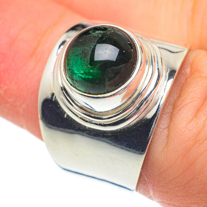 Green Tourmaline Rings handcrafted by Ana Silver Co - RING62155